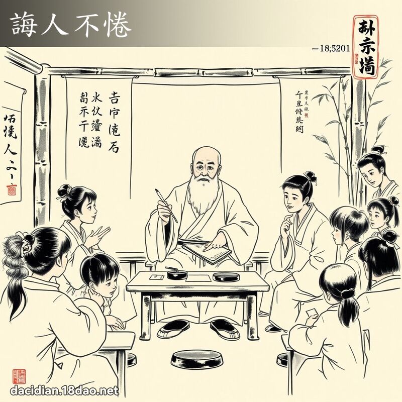 诲人不惓 配图