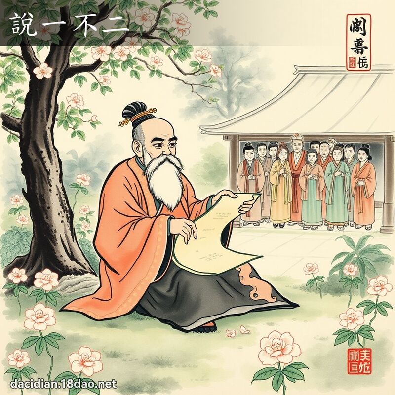 说一不二 配图