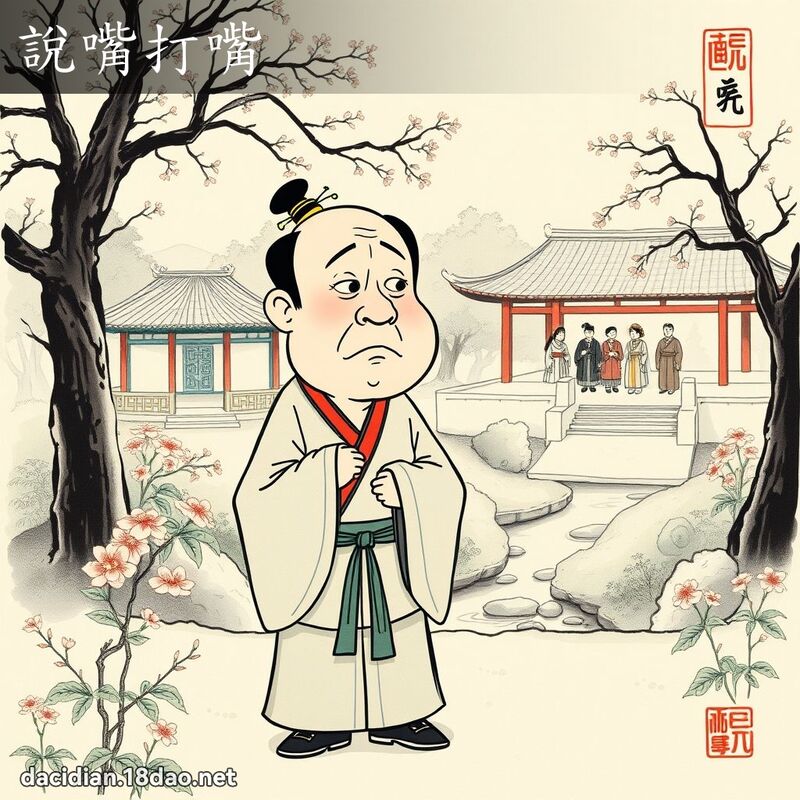 说嘴打嘴 配图