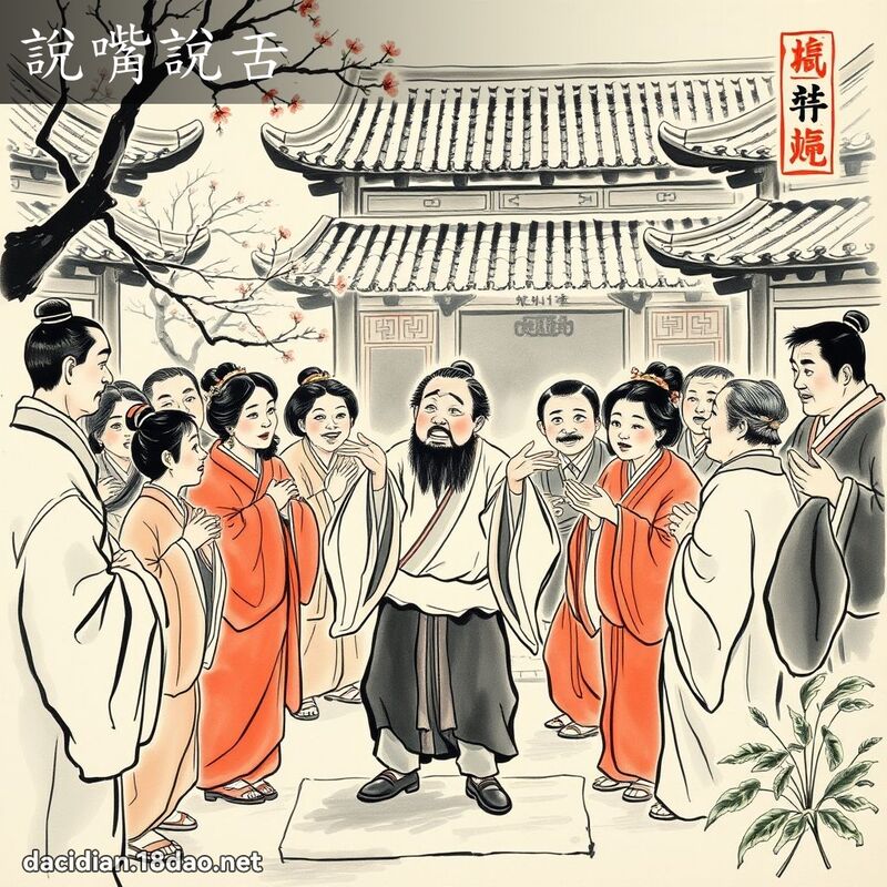 说嘴说舌 配图