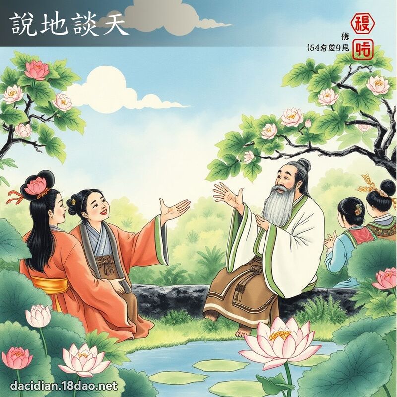 说地谈天 配图