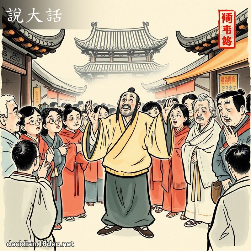说大话 配图