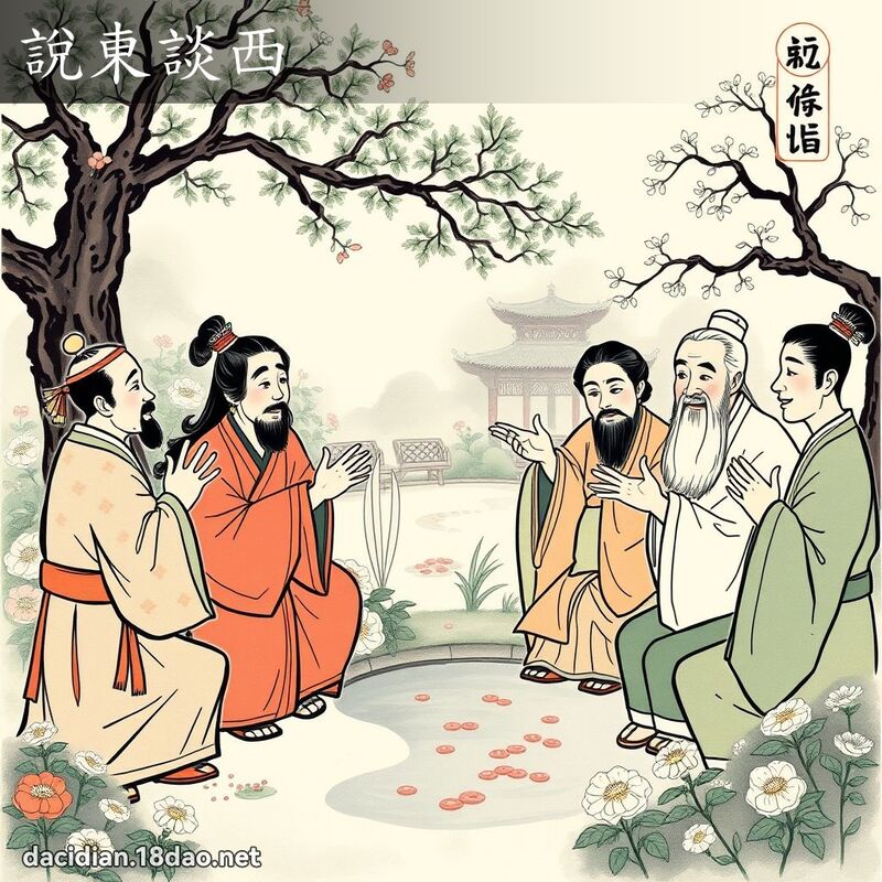 说东谈西 配图