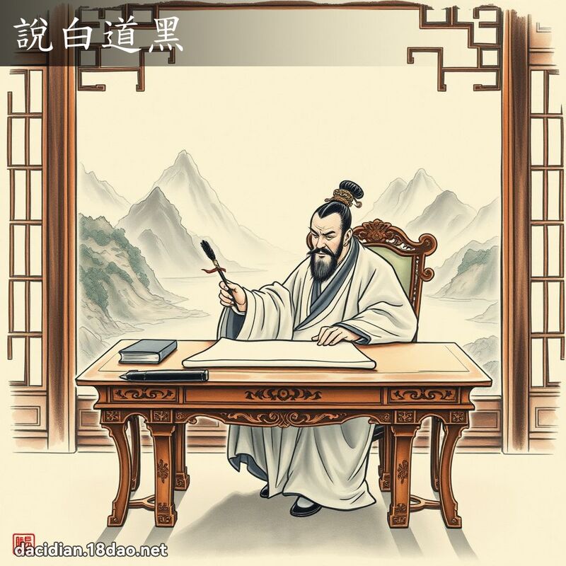 说白道黑 配图