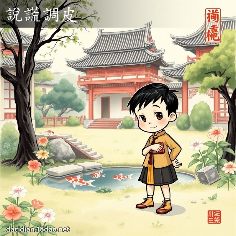说谎调皮 配图