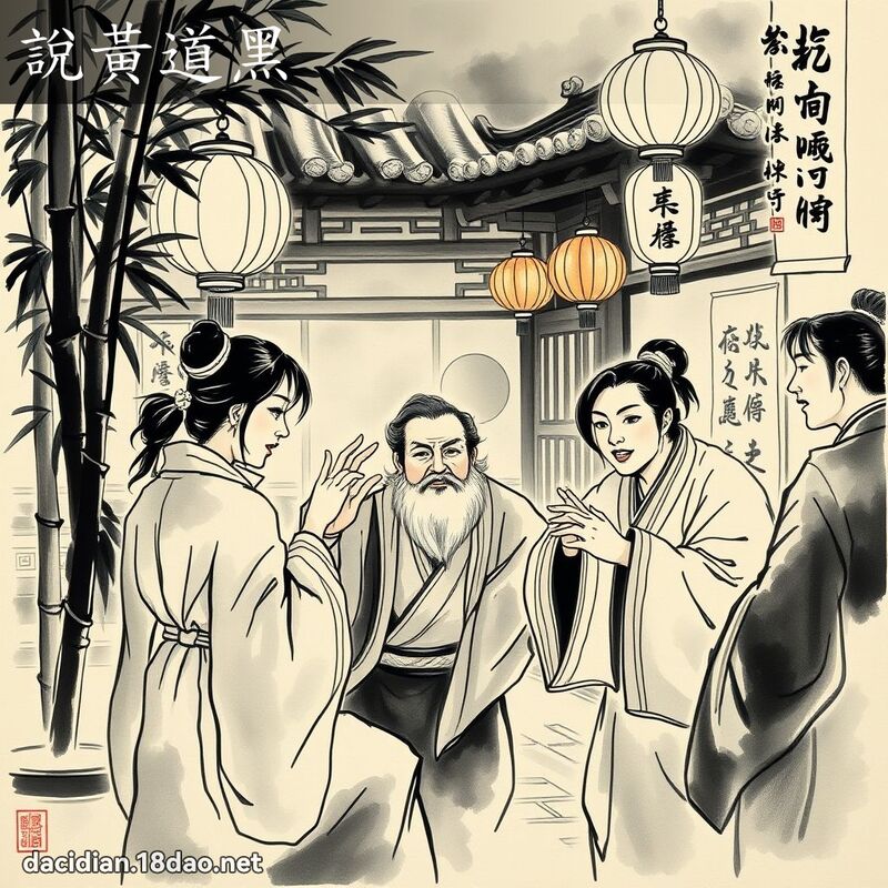 说黄道黑 配图