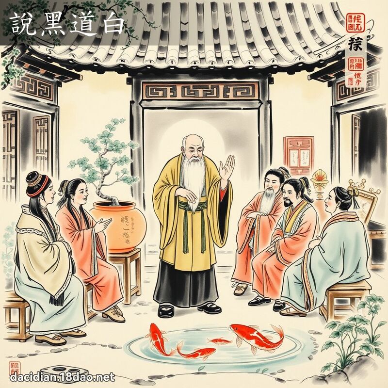 说黑道白 配图