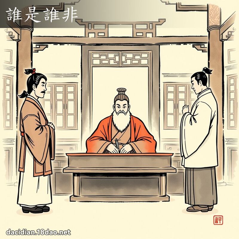 谁是谁非 配图