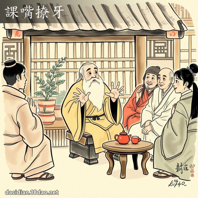 课嘴撩牙 配图