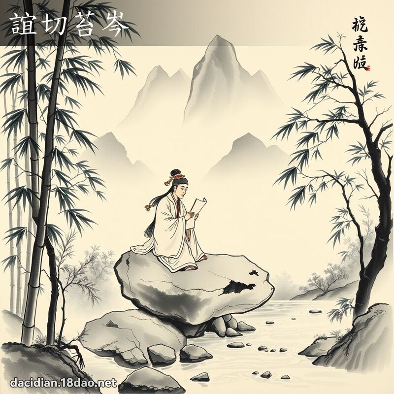 谊切苔岑 配图
