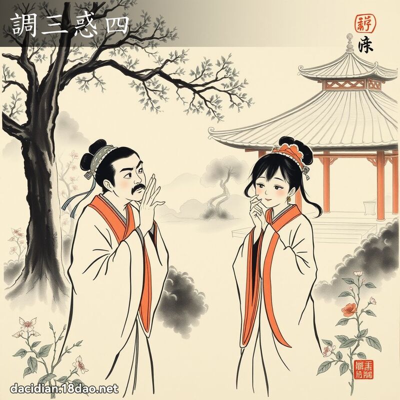 调三惑四 配图