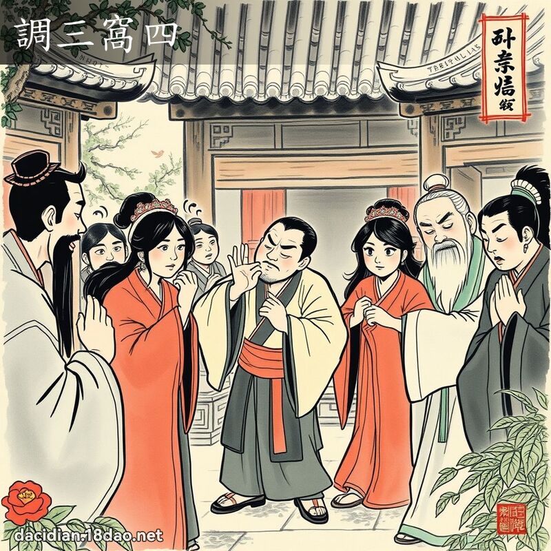 调三窝四 配图