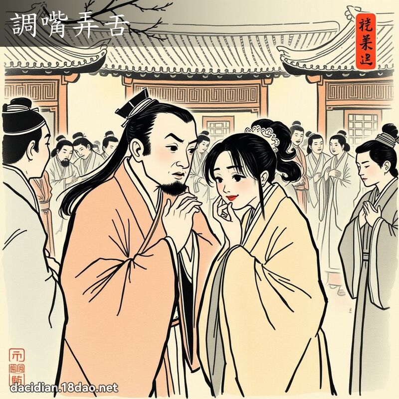 调嘴弄舌 配图