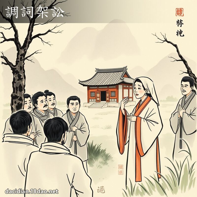 调词架讼 配图