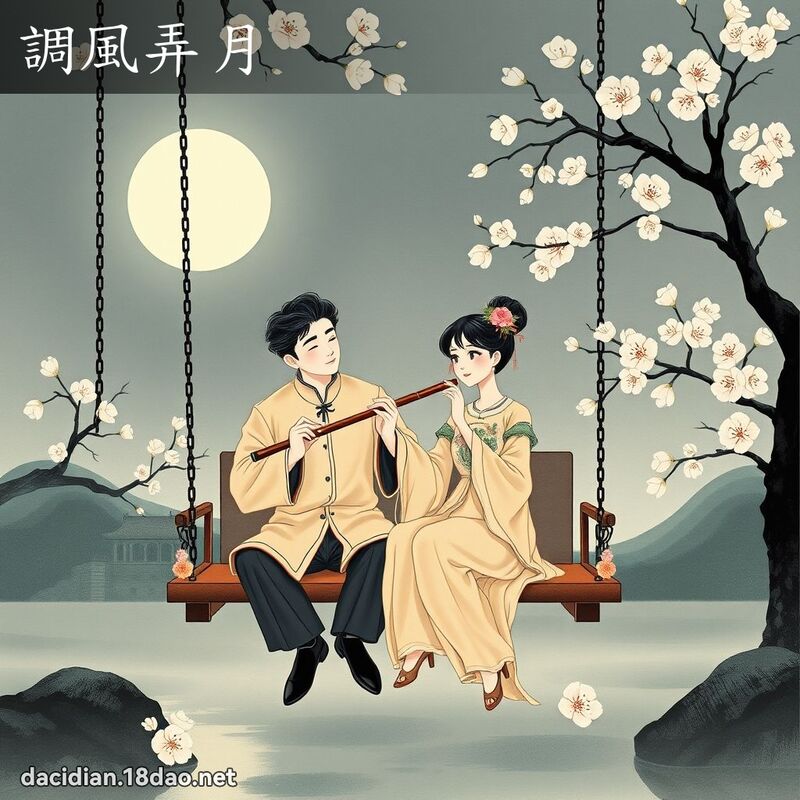 调风弄月 配图
