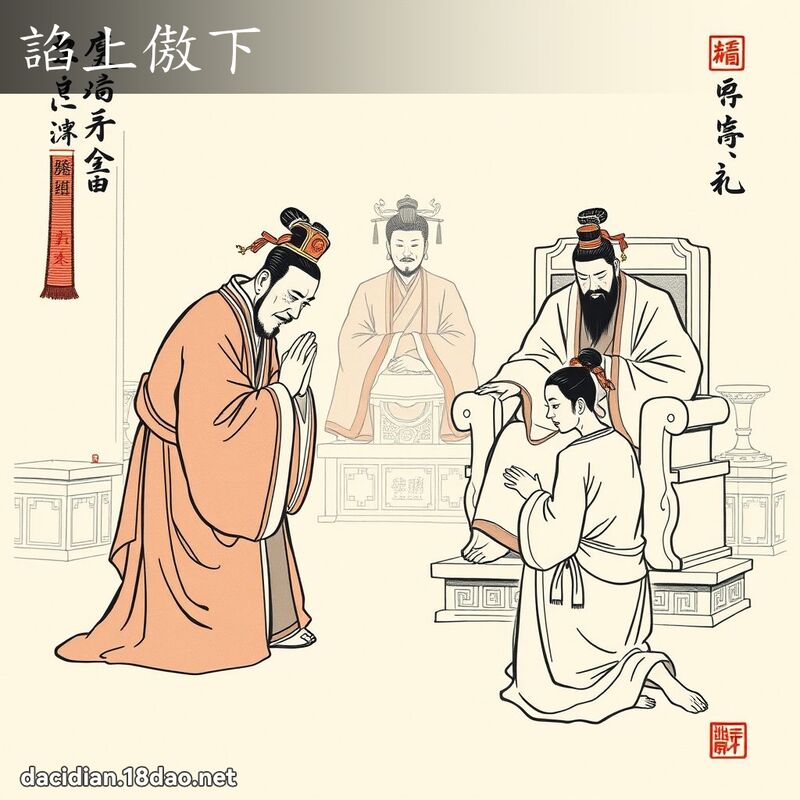 諂上傲下 配图