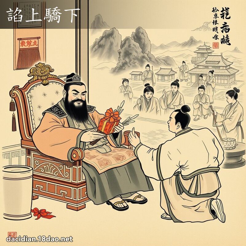 諂上骄下 配图