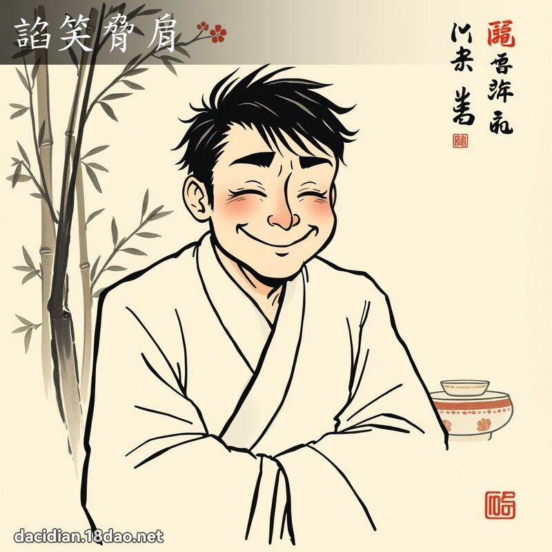 諂笑胁肩 配图