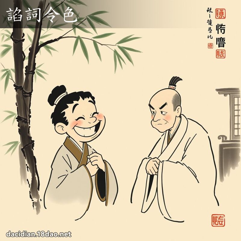 諂词令色 配图
