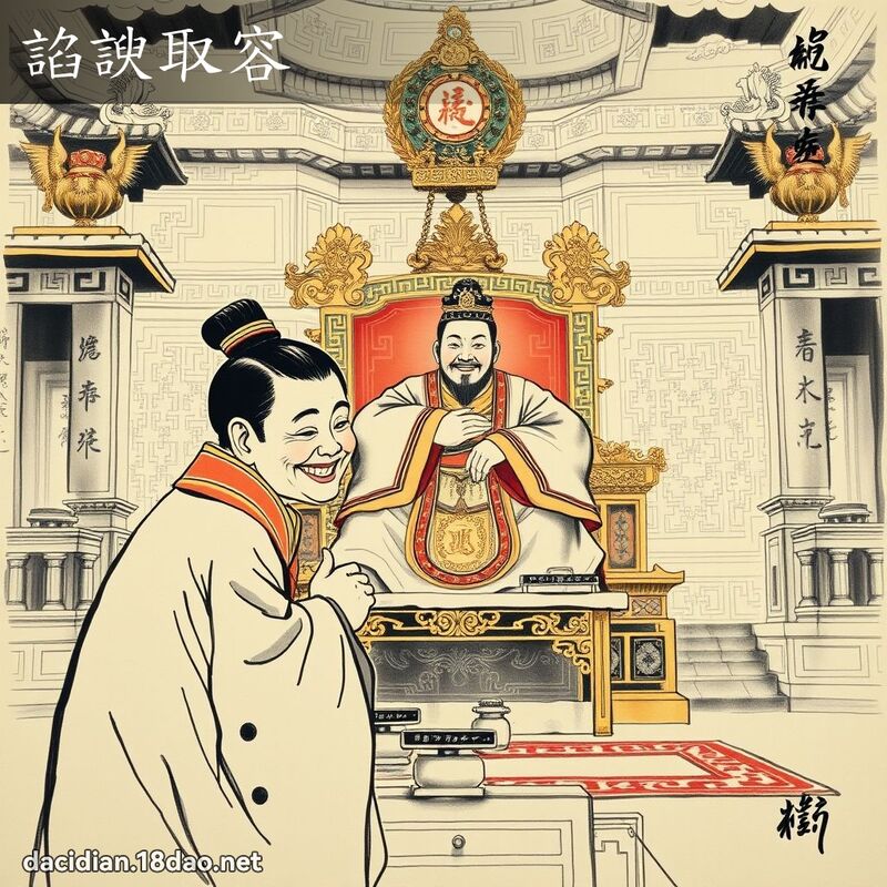 諂諛取容 配图
