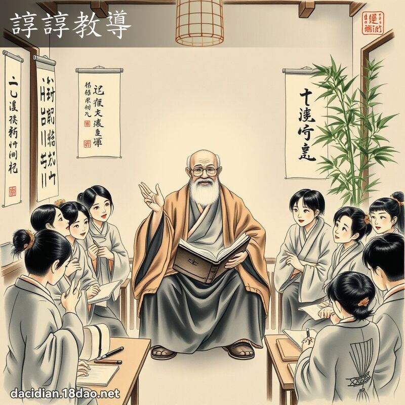 谆谆教导 配图