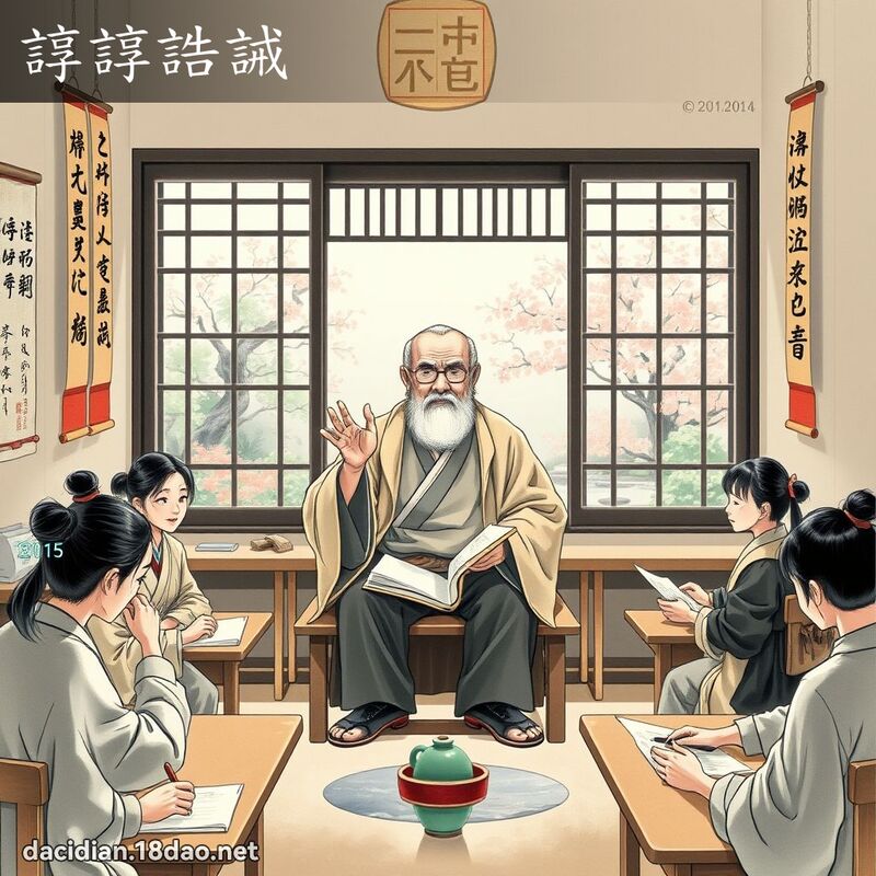 谆谆誥诫 配图