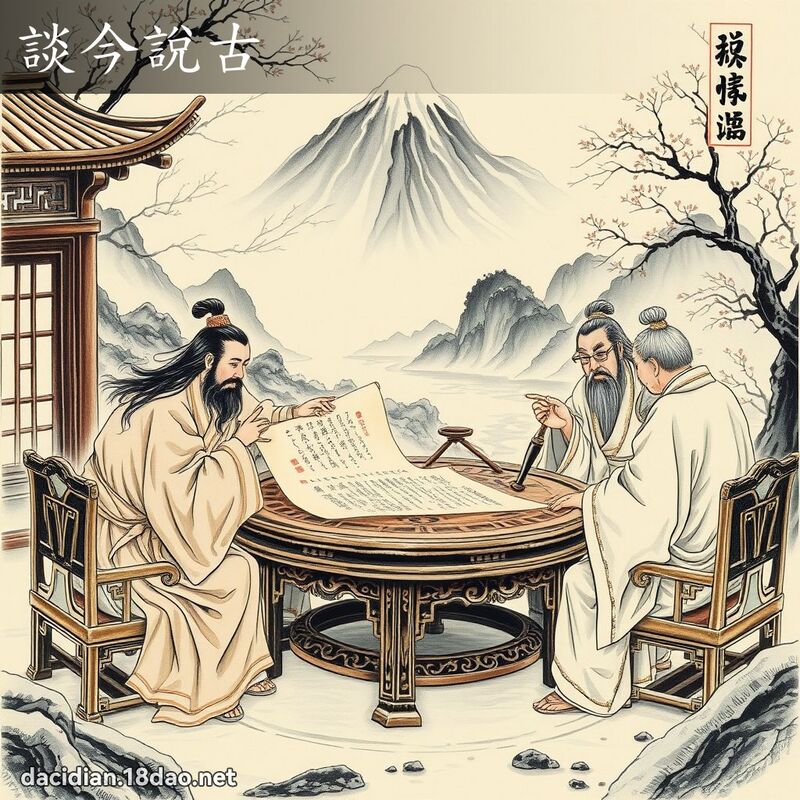 谈今说古 配图