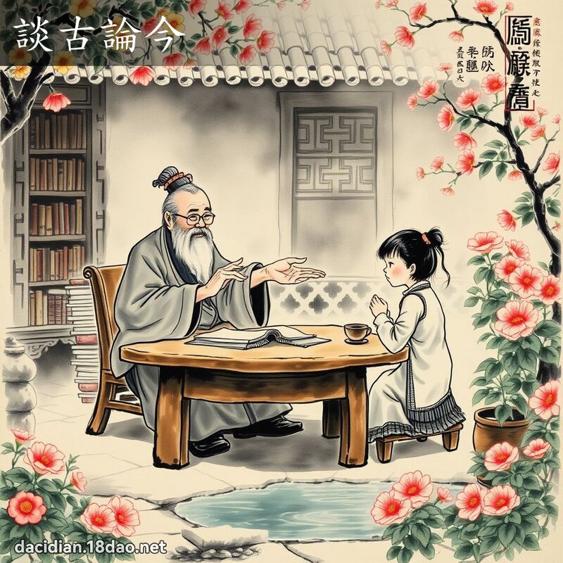 谈古论今 配图