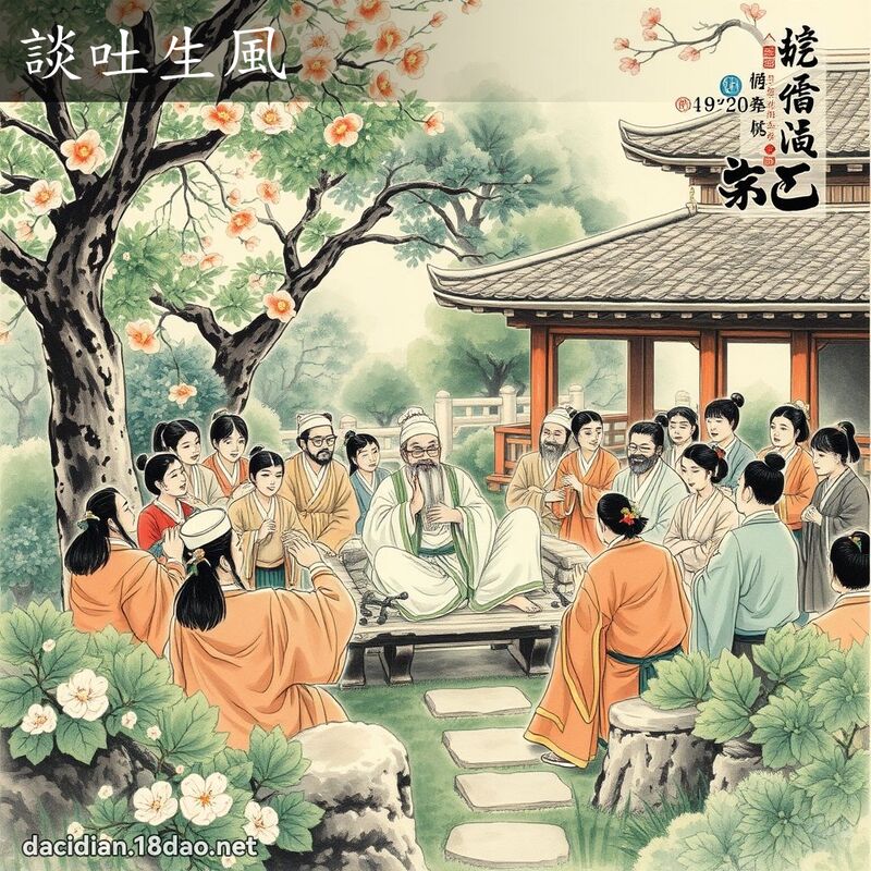 谈吐生风 配图