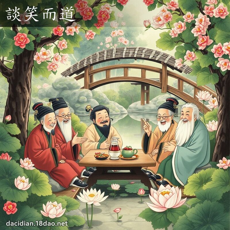 谈笑而道 配图
