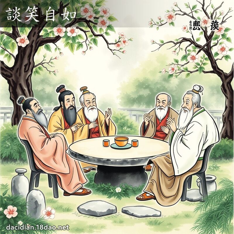 谈笑自如 配图
