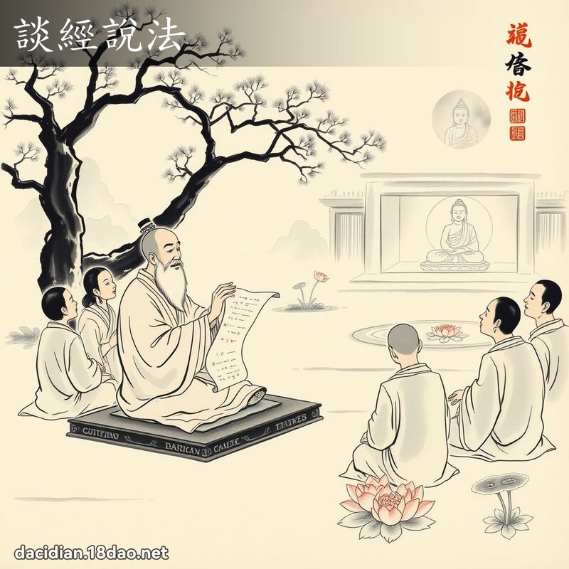 谈经说法 配图