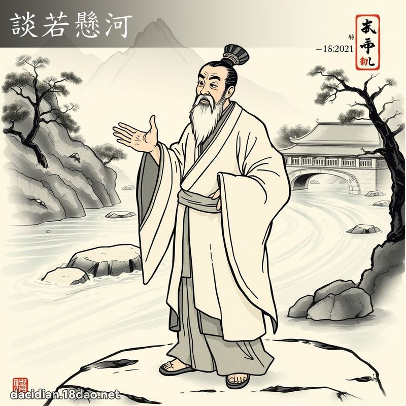 谈若悬河 配图