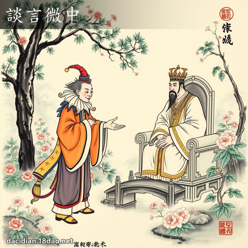 谈言微中 配图