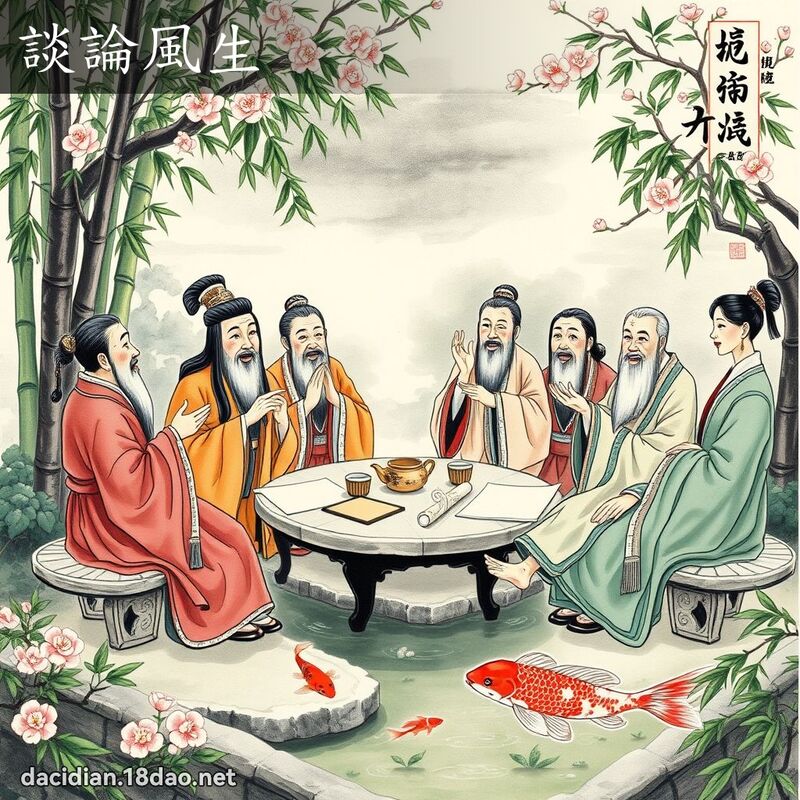 谈论风生 配图