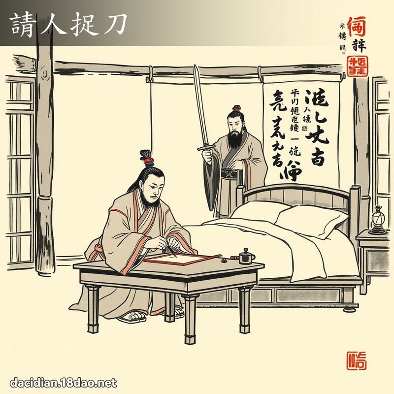 请人捉刀 配图