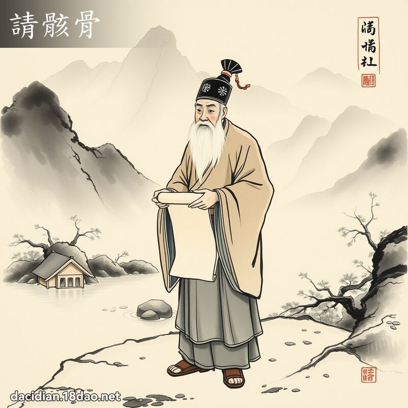 请骸骨 配图