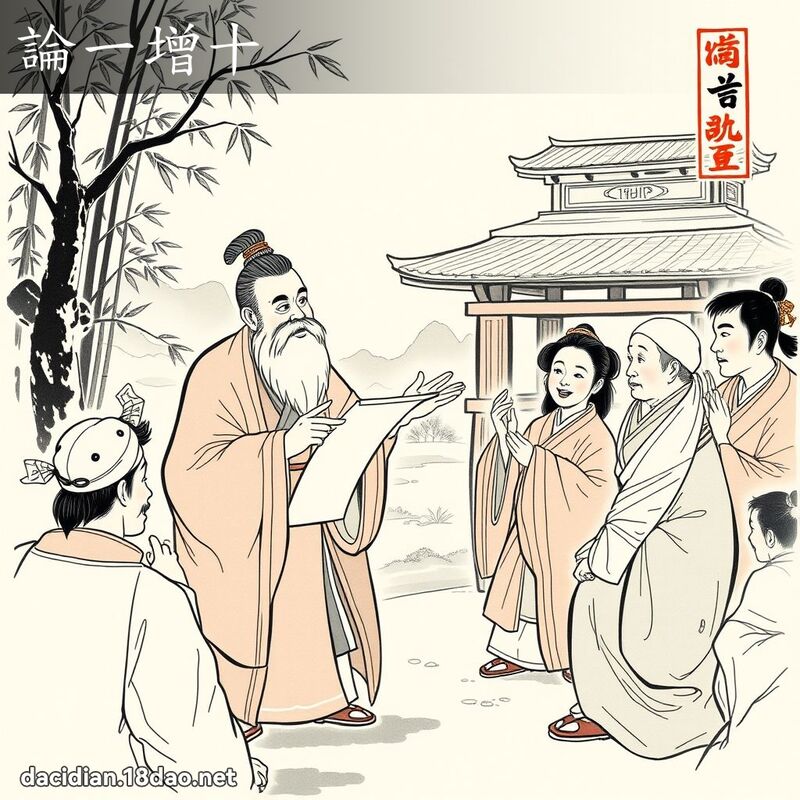 论一增十 配图