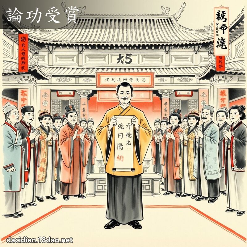 论功受赏 配图