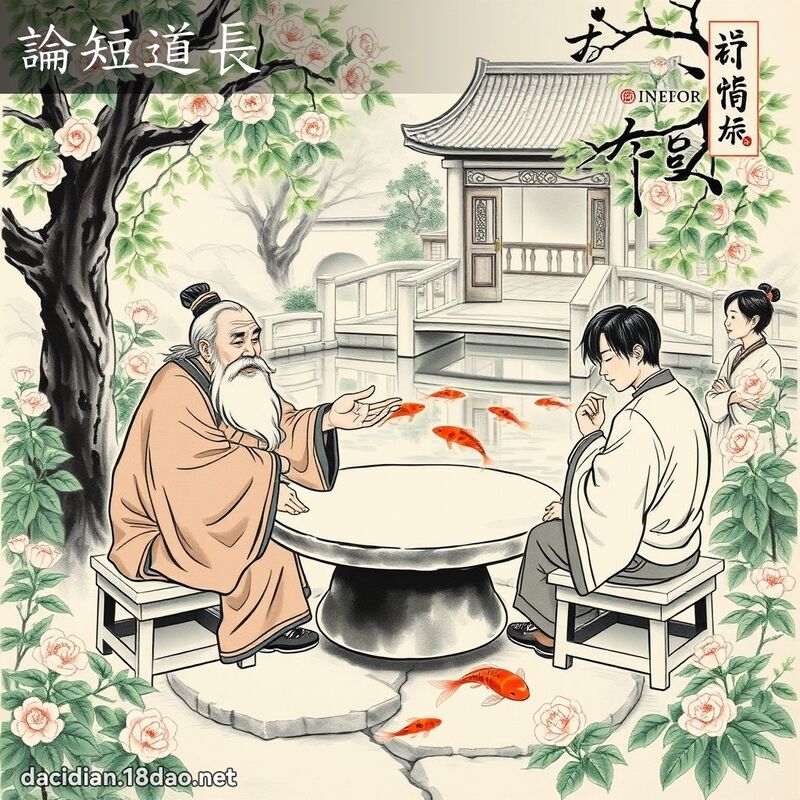 论短道长 配图