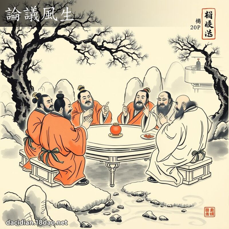 论议风生 配图