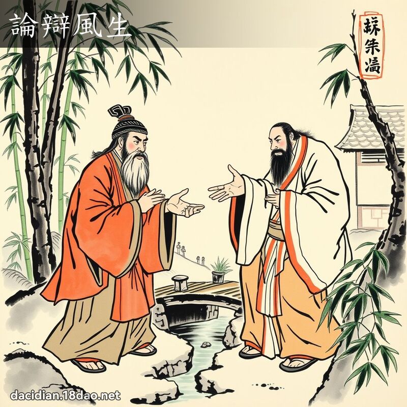 论辩风生 配图
