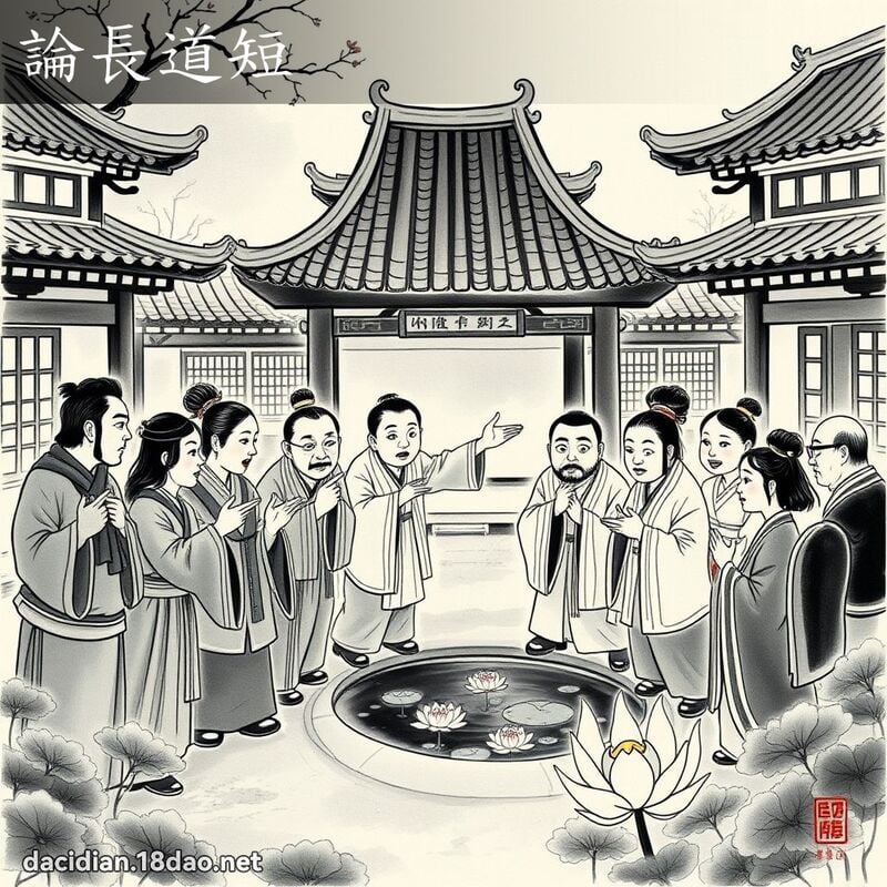 论长道短 配图