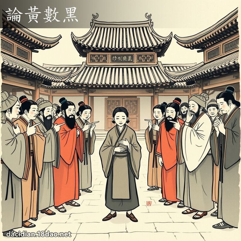 论黄数黑 配图