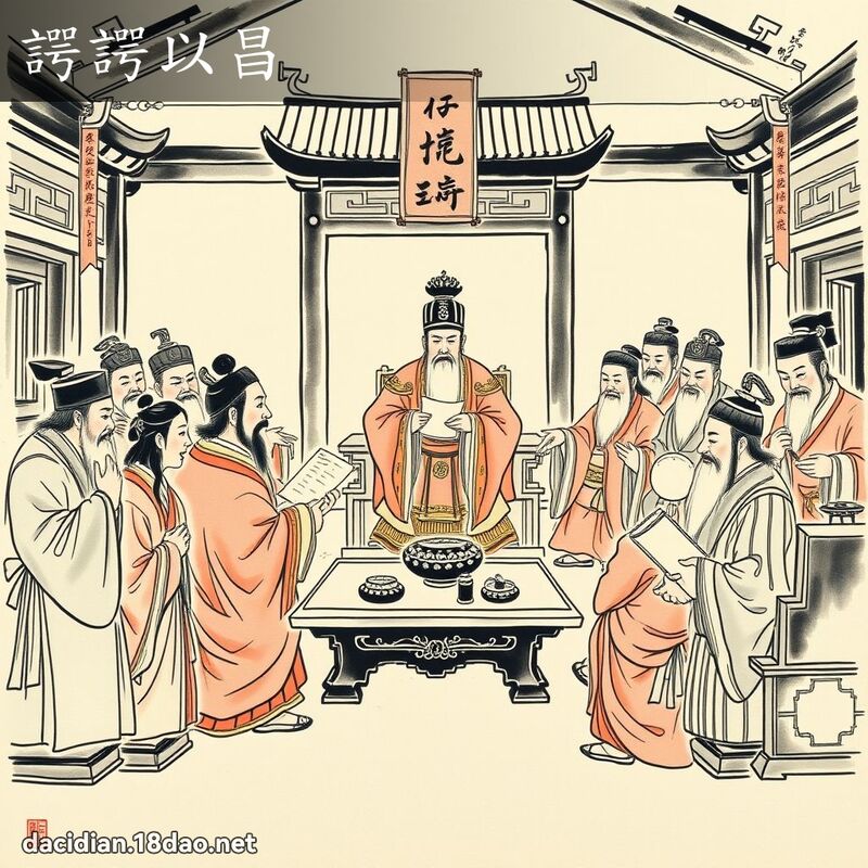 諤諤以昌 配图