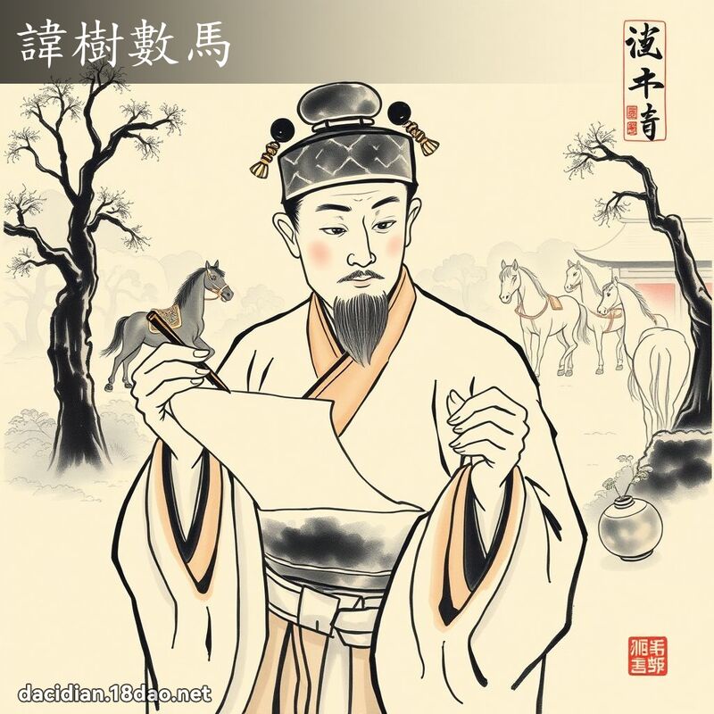 讳树数马 配图