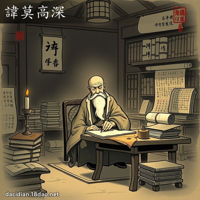 讳莫高深 配图