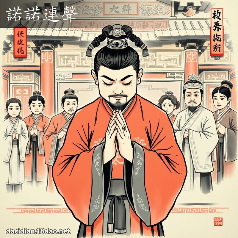 诺诺连声 配图
