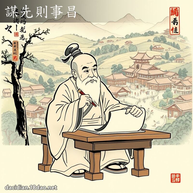谋先则事昌 配图