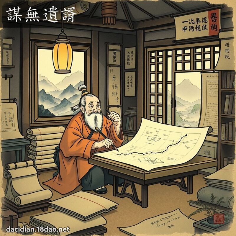 谋无遗諝 配图